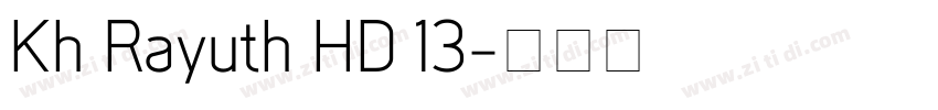 Kh Rayuth HD 13字体转换